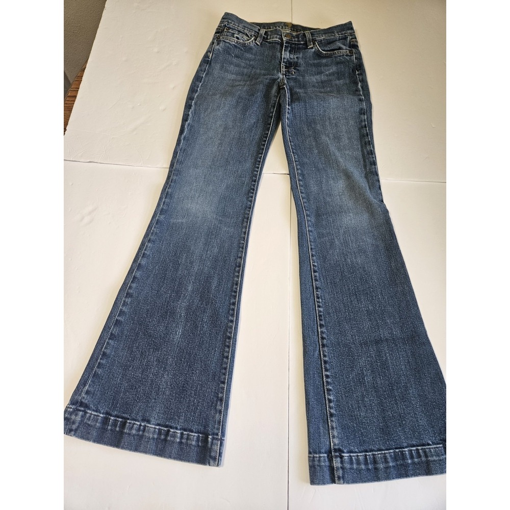 7 For All Mankind Dojo Flare Hippie Jeans Medium Wash Waist 28/6